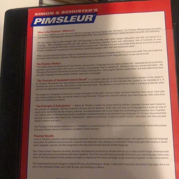 Pimsleur Italian 2, second edition, 16 CD set, 30 lessons - Picture 4 of 6